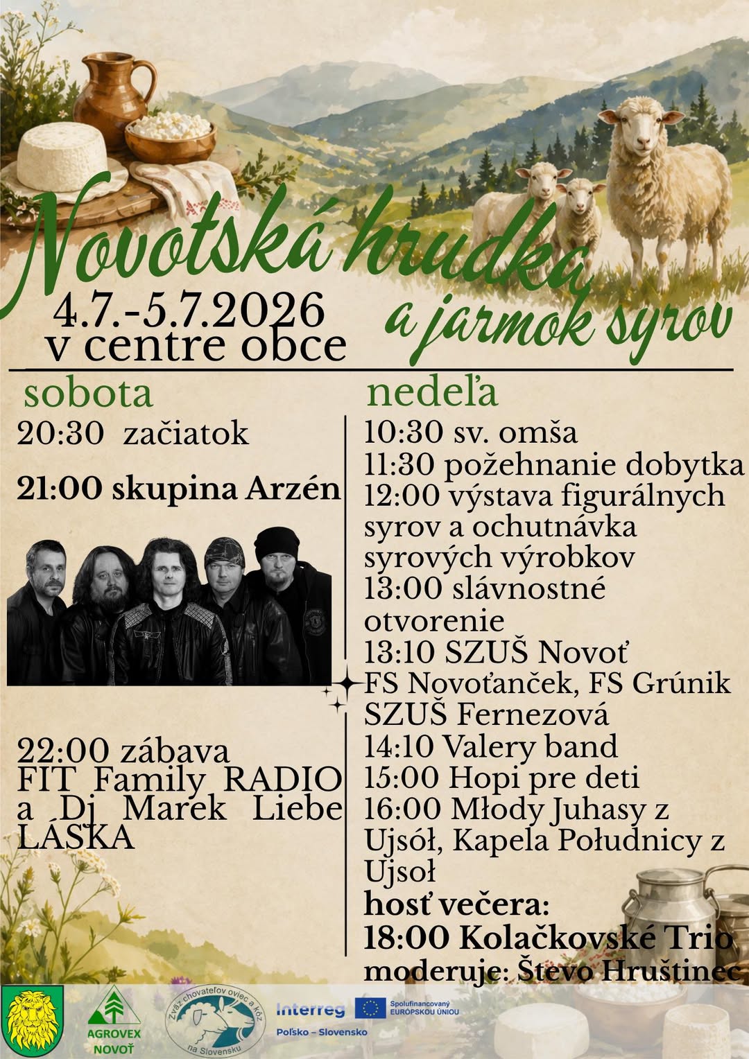 Novotská hrudka a jarmok syrov