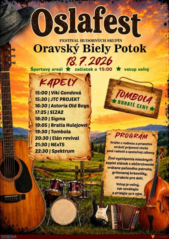 Oslafest – Oravský Biely Potok