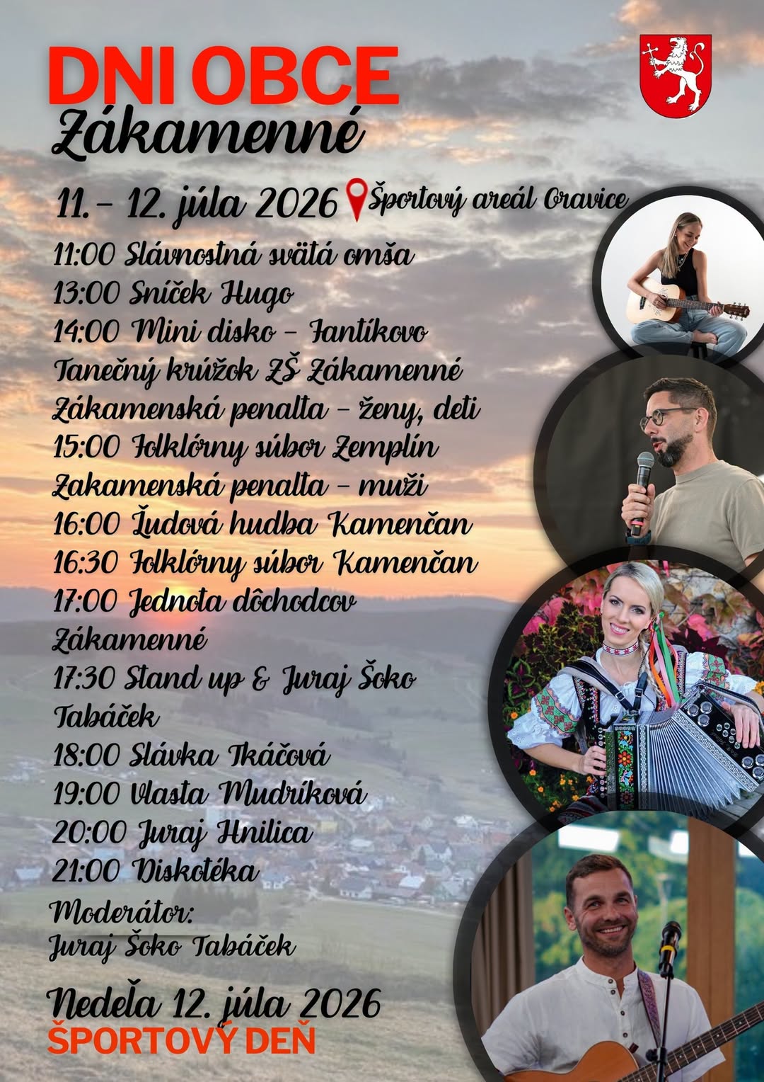 Dni obce Zákamenné 11.-12. 2026