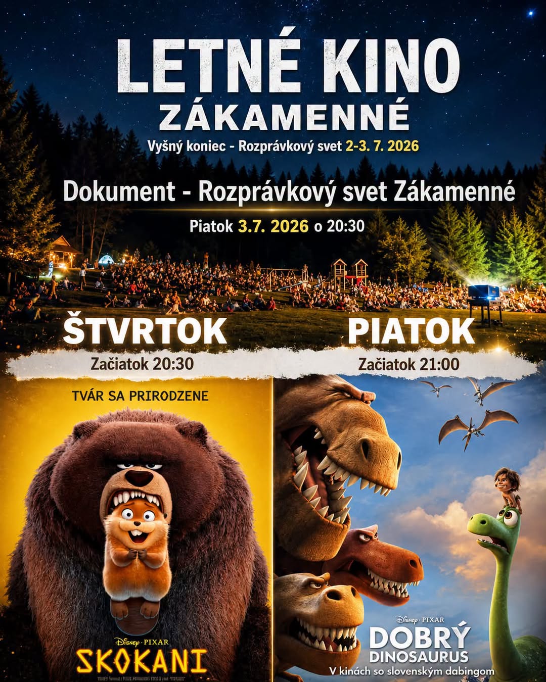 LETNÉ KINO ZÁKAMENNÉ