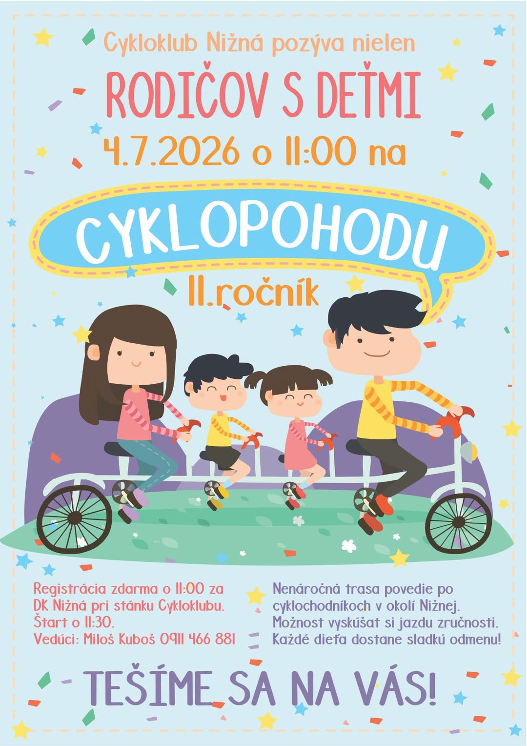 Cyklojazda Rodičov s deťmi