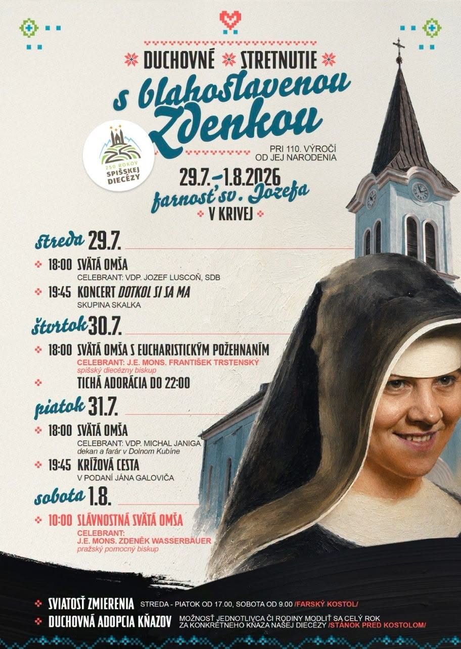 DUCHOVNÉ STRETNUTIE s blahoslavenou Zdenkou