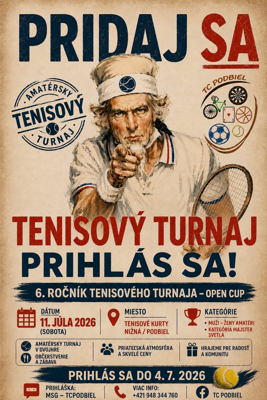 6. Ročník Tenisového Turnaja – Open Cup
