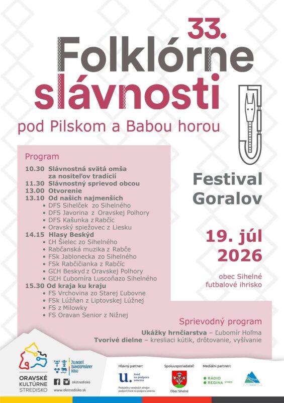 33. Folklórne slávnosti pod Pilskom a Babou horou – Festival Goralov