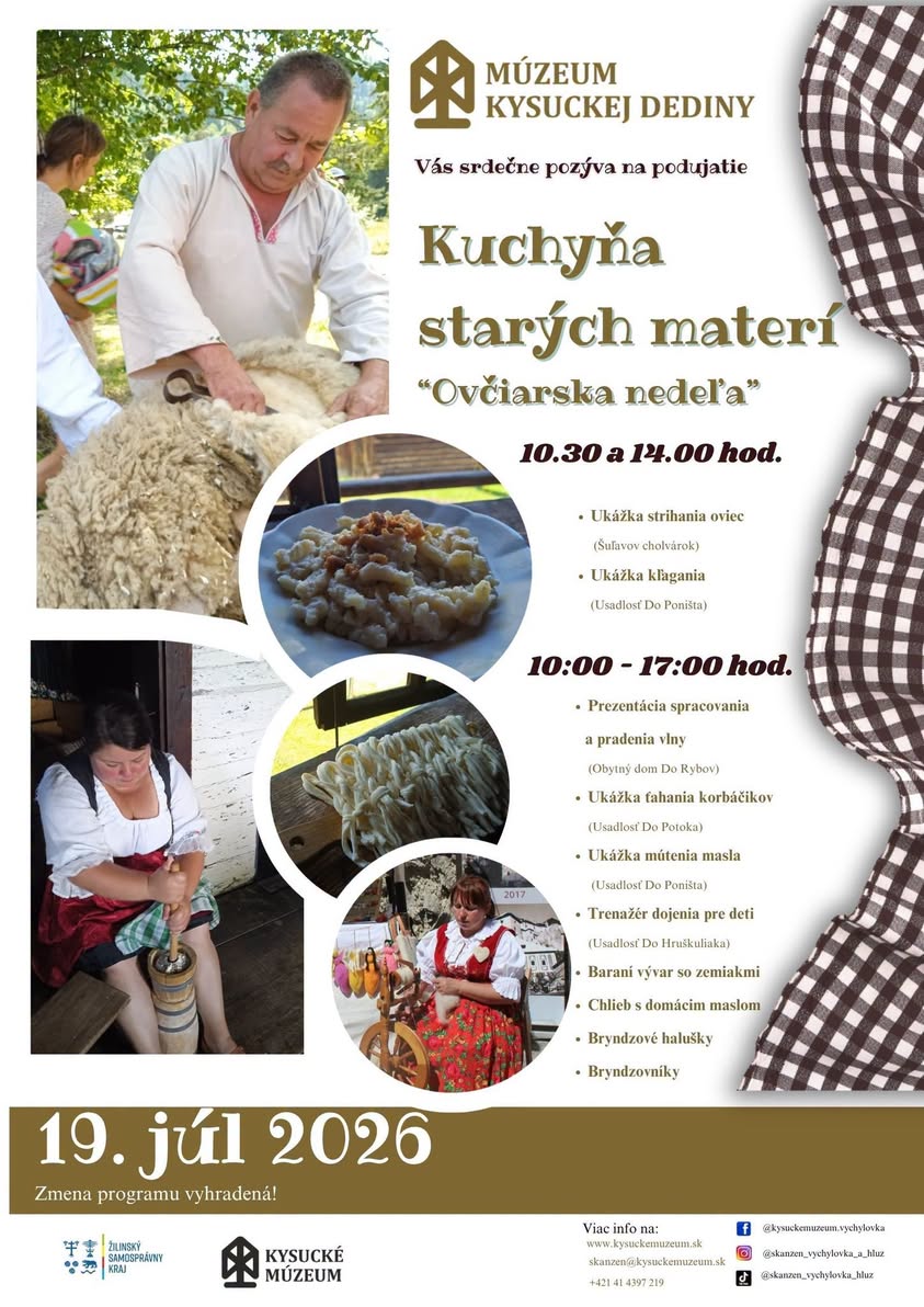 Kuchyňa starých materí – Ovčiarska nedeľa
