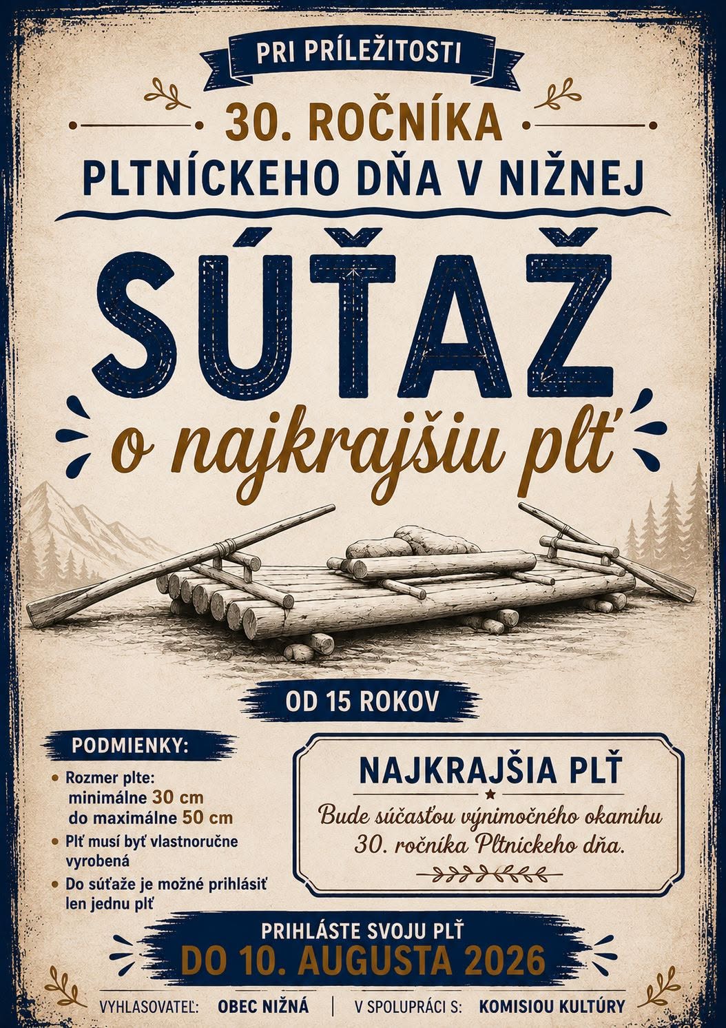 Súťaž o najkrajšiu plť