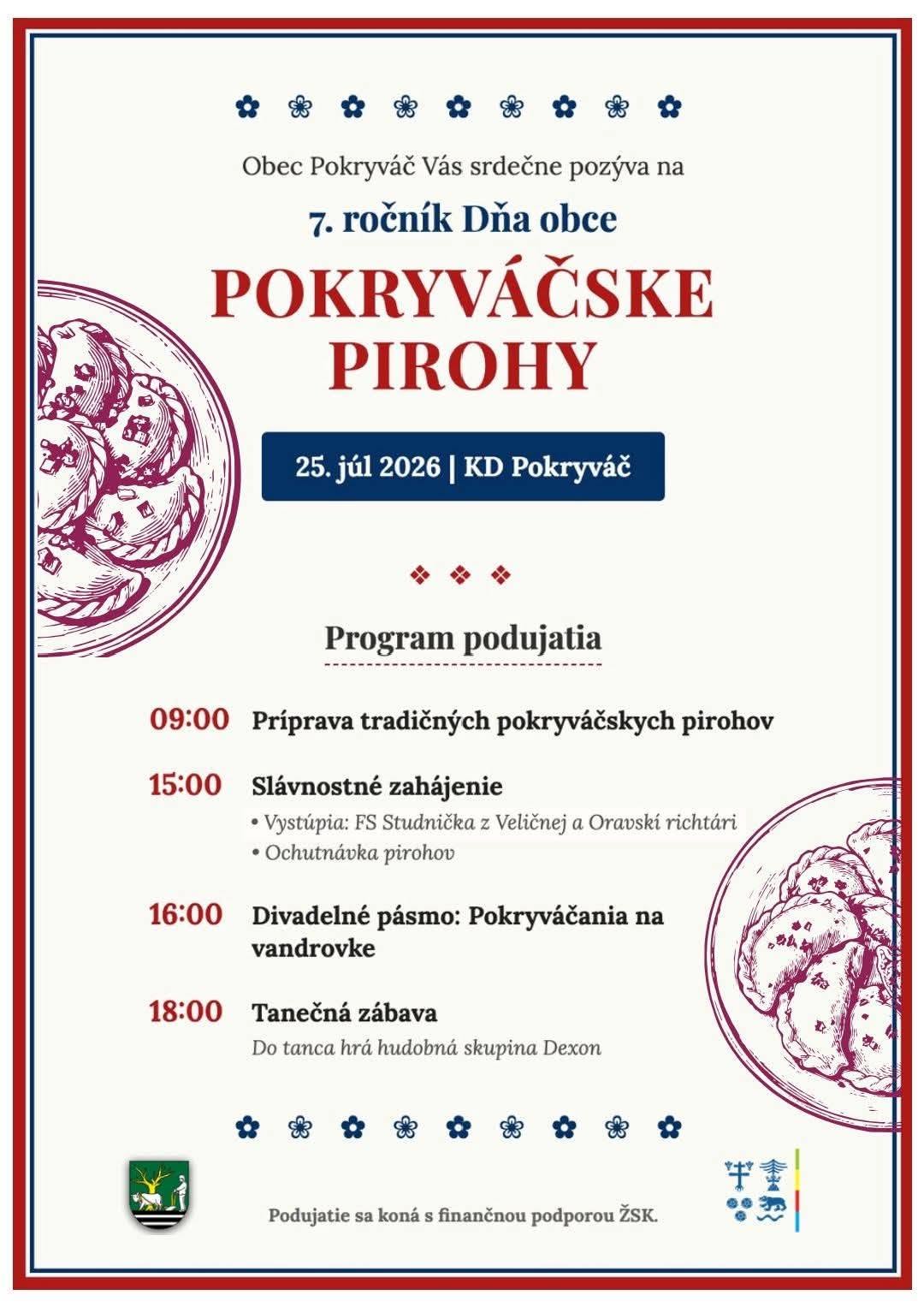 7. ročník Dňa obce: Pokryváčske pirohy