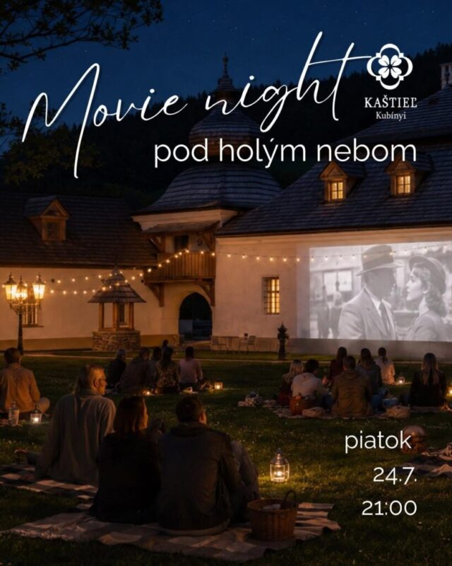 Movie night pod holým nebom Kaštieľ Kubínyi