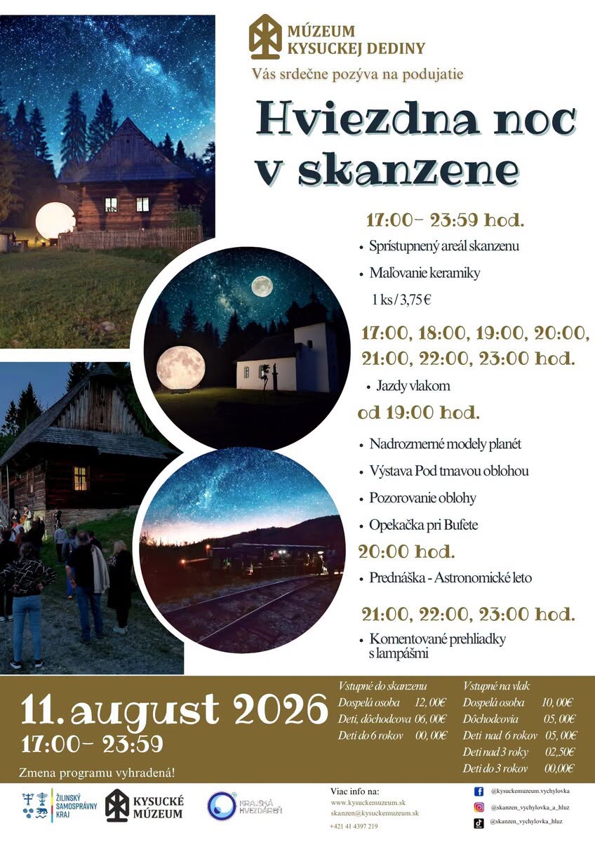 Hviezdna noc v skanzene