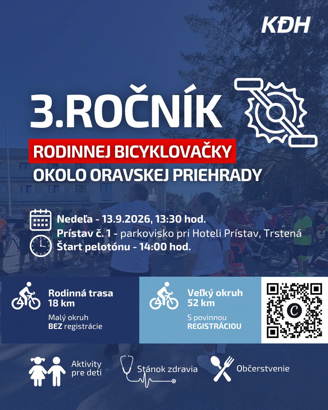 3. ročník rodinnej bicyklovačky okolo Oravskej priehrady