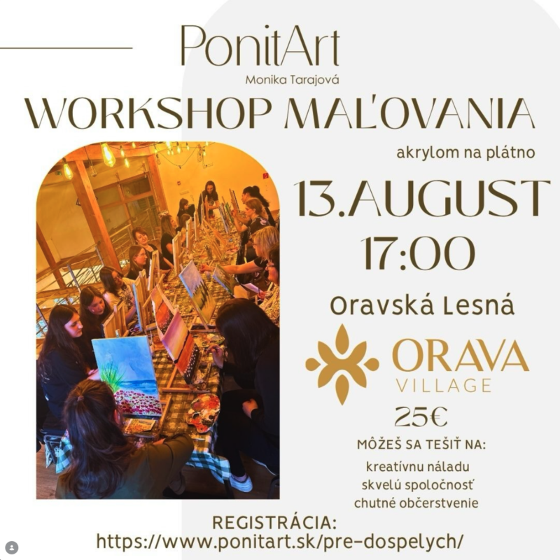Workshop maľovania akrylom na plátno
