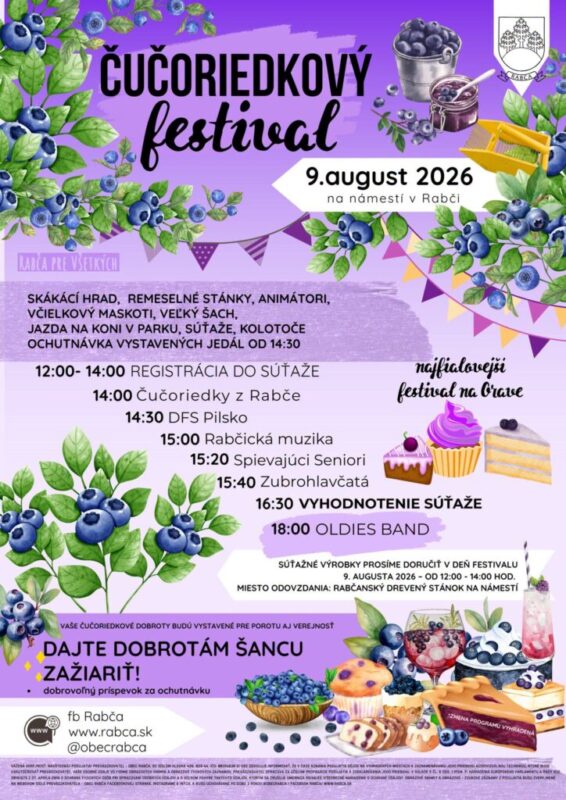 Čučoriedkový festival Rabča