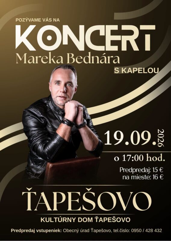 Koncert Mareka Bednára s kapelou
