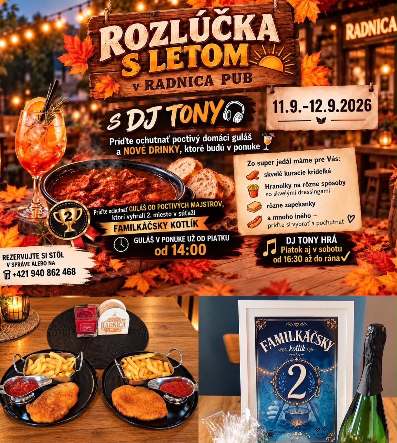 Rozlúčka s letom v Radnica Pub