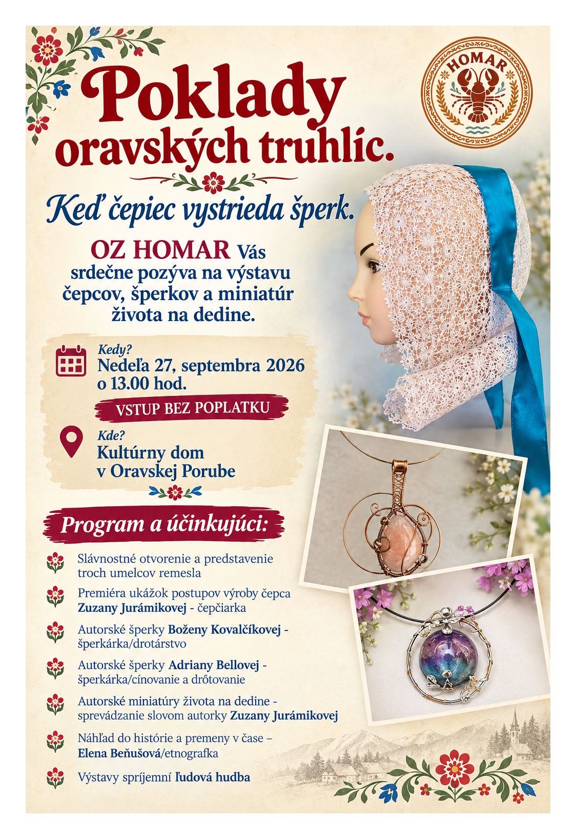 Poklady oravských truhlíc. Keď čepiec vystrieda šperk.