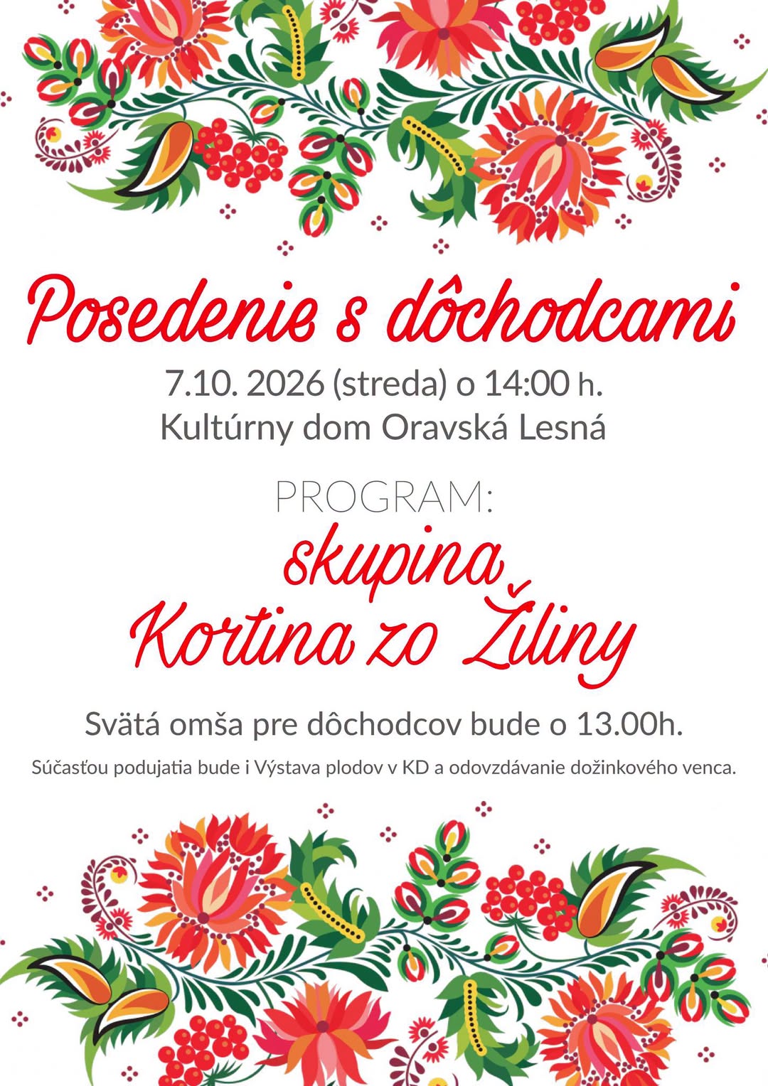 Posedenie s dôchodcami
