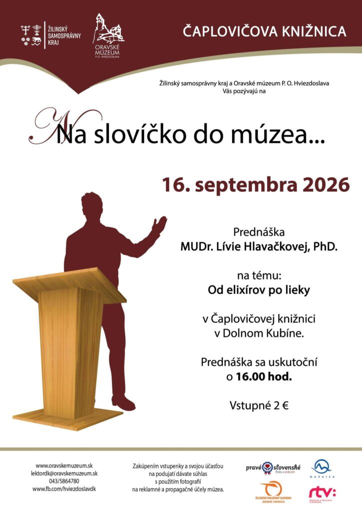 Na slovíčko do múzea Čaplovičova knižnica, Dolný Kubín
