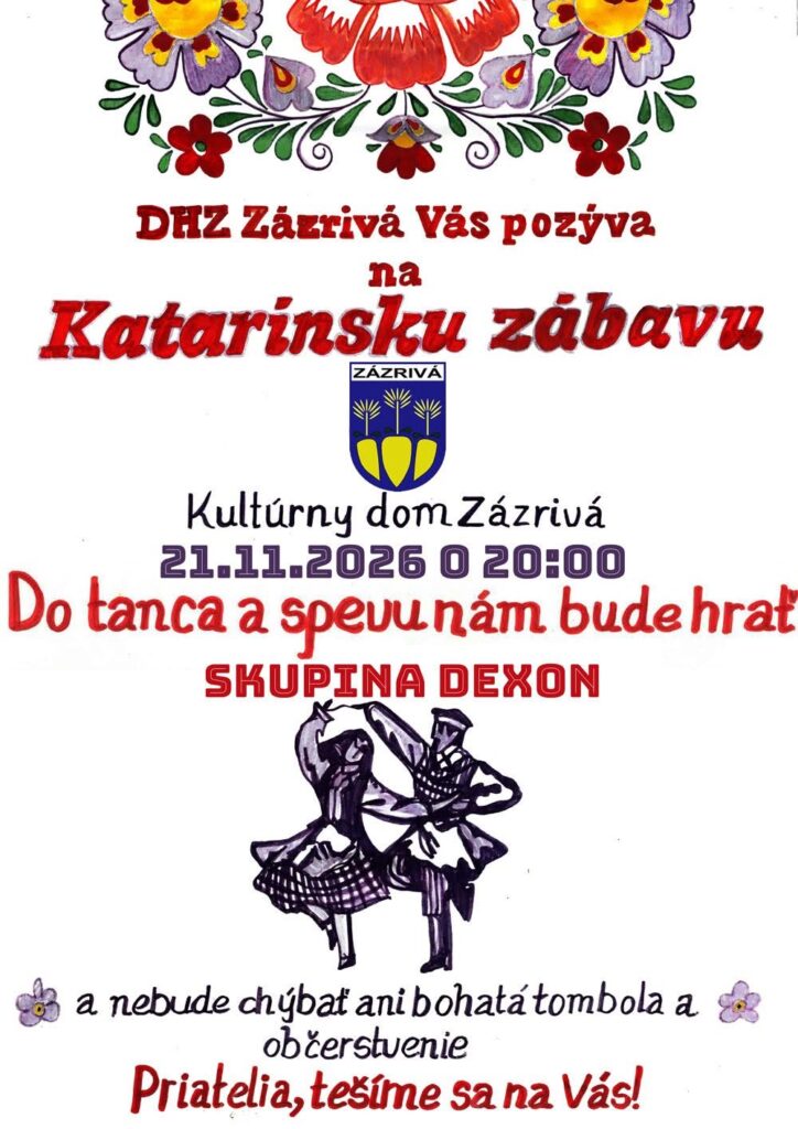 Katarínska zábava 2026 Zázrivá