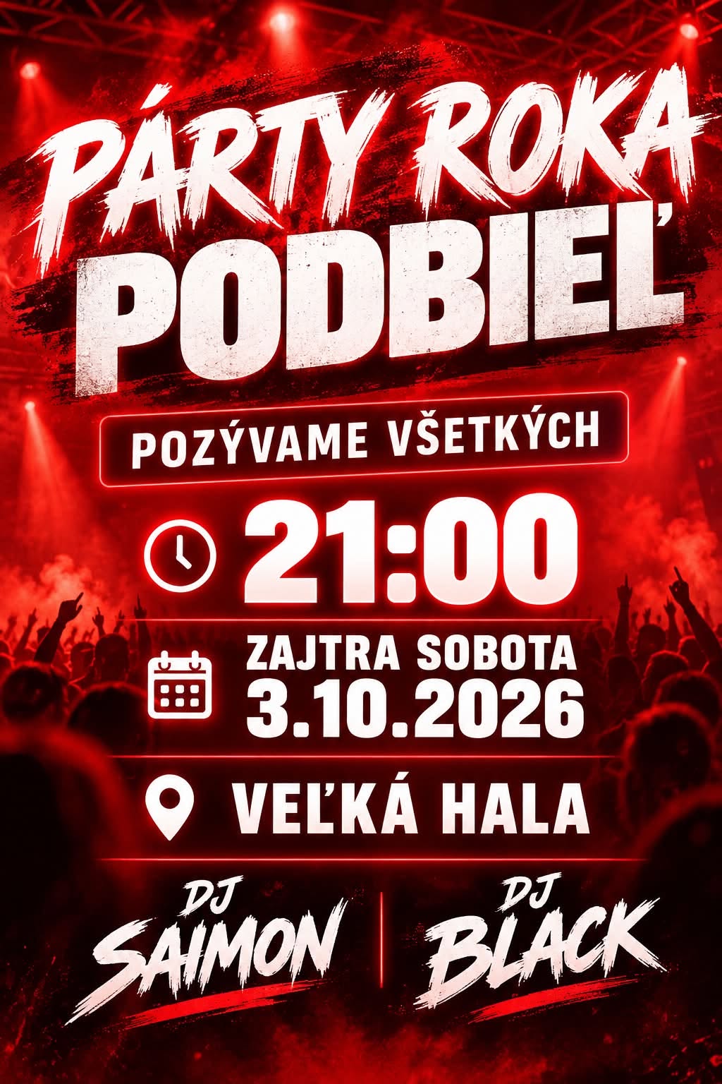 PÁRTY ROKA PODBIEL