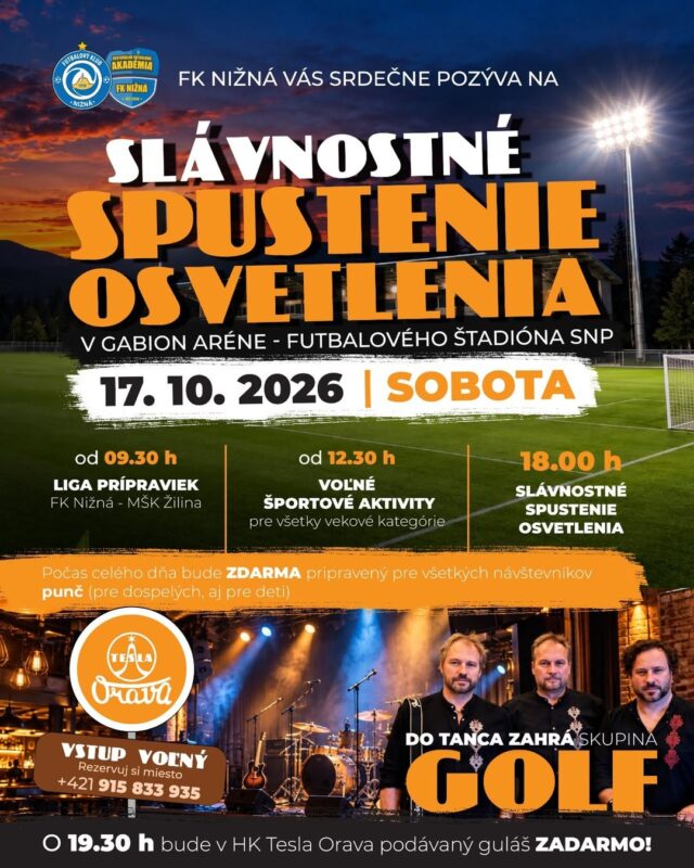 Slávnostné spustenie osvetlenia v Gabion aréne