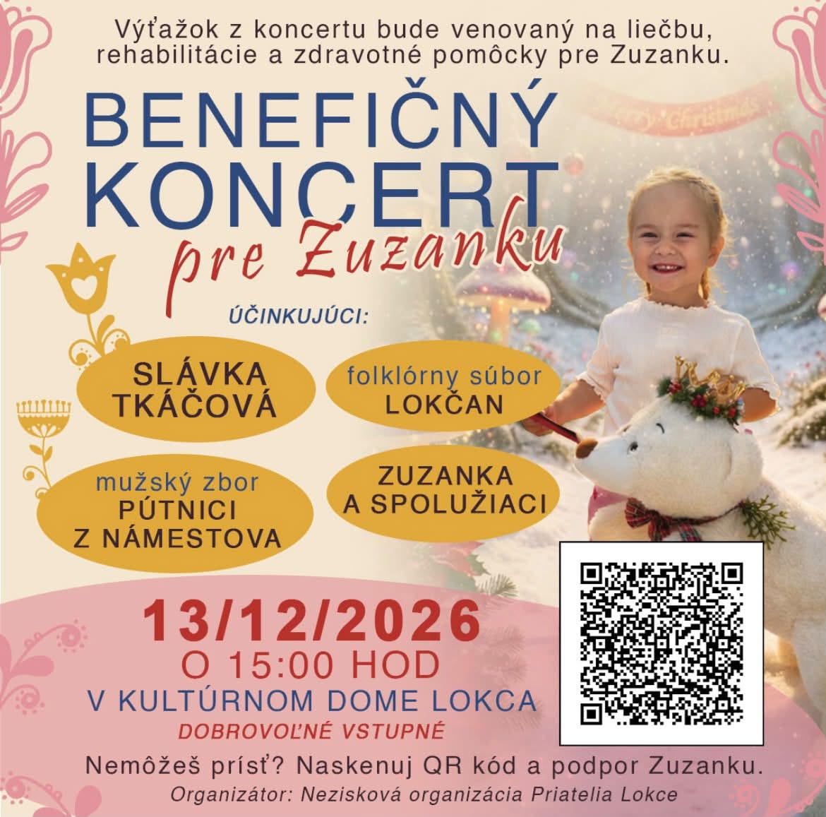 Benefičný koncert pre Zuzanku